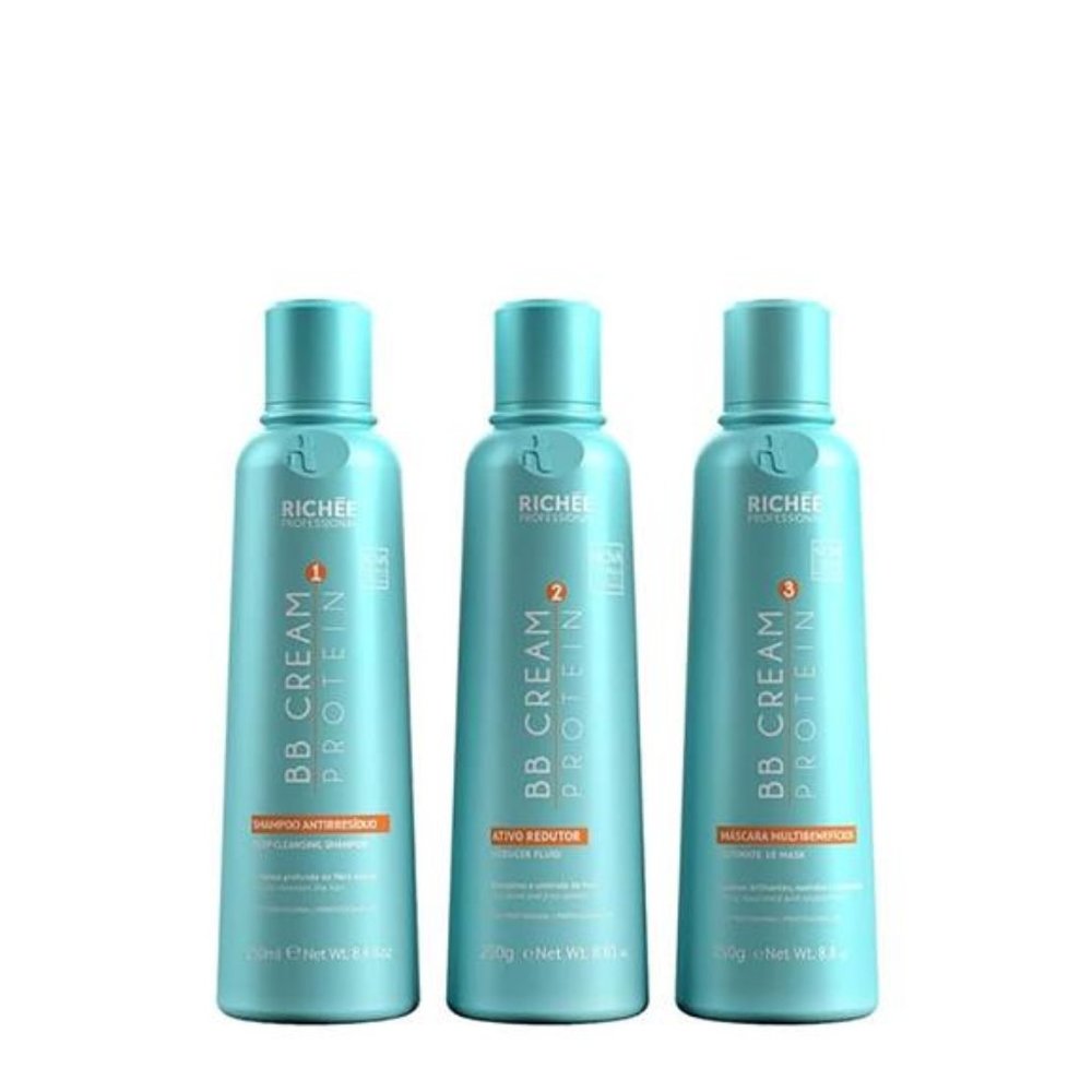 Liso BB Cream Kit Pure  Extraordinary Shine | (3x) 250 ml / 8.4 fl.oz.